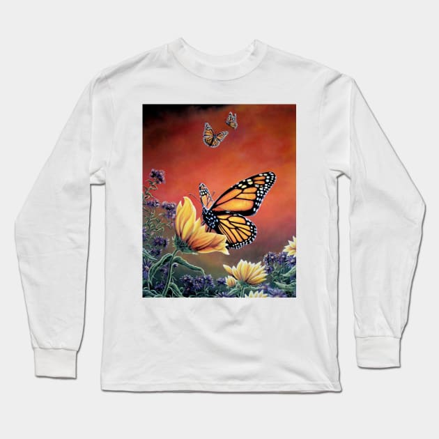 Monarch Buffet Long Sleeve T-Shirt by The Wolf and the Butterfly